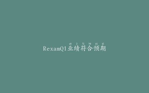 RexamQ1业绩符合预期